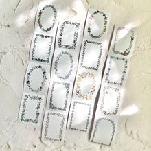 Load image into Gallery viewer, Pion paper tape floral frames flower sticker creative journaling scrapbooking bullet journal planner sticker