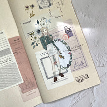 Load image into Gallery viewer, Pion paper tape floral frames flower sticker creative journaling scrapbooking bullet journal planner sticker