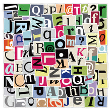 Load image into Gallery viewer, Alphabet Stickers 100pcs bullet journal scrapbook planner stickers letters