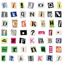 Load image into Gallery viewer, Alphabet Stickers 100pcs bullet journal scrapbook planner stickers letters