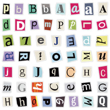 Load image into Gallery viewer, Alphabet Stickers 100pcs bullet journal scrapbook planner stickers letters