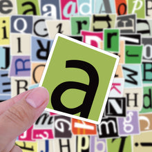 Load image into Gallery viewer, Alphabet Stickers 100pcs bullet journal scrapbook planner stickers letters
