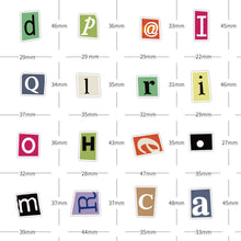 Load image into Gallery viewer, Alphabet Stickers 100pcs bullet journal scrapbook planner stickers letters laptop suitcase stickers