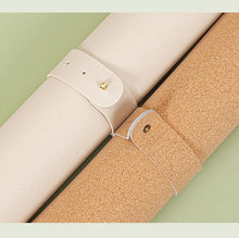 Load image into Gallery viewer, Desk Mat 80x40cm Vegan Leather Mouse Pad large cork and pu leather with strap