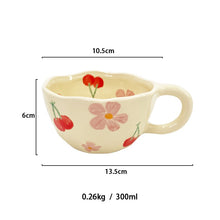 Load image into Gallery viewer, Ceremic_coffee_mug_yellow_flowers