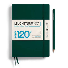 Load image into Gallery viewer, Leuchtturm1917 120gsm Edition A5 Medium Dotted Notebook forest green bullet journal notebook