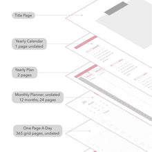 Load image into Gallery viewer, Paperideas 365 Days Planner Hobonichi Techo A5 Hard Cover Notebook bullet journal