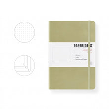 Load image into Gallery viewer, PAPERIDEAS Bullet Journal A5 Dotted Notebook Numbered Pages moss green