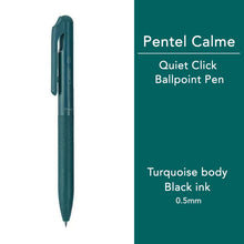 Load image into Gallery viewer, Pentel Calme Ballpoint Pen 0.5mm bullet journal hobonichi everyday writing study notes new limited edition colours
