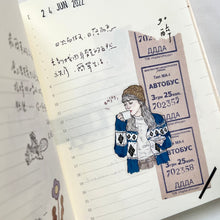 Load image into Gallery viewer, Pion Washi Tape no.16 PET girl sticker creative journaling scrapbooking bullet journal planner sticker