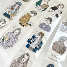 Load image into Gallery viewer, Pion Washi Tape no.16 PET girl sticker creative journaling scrapbooking bullet journal planner sticker