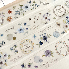 Load image into Gallery viewer, Pion PET Tape | Lace flower sticker creative journaling scrapbooking bullet journal planner sticker