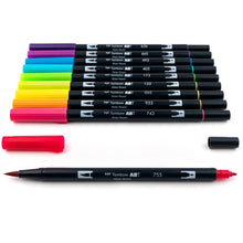 Load image into Gallery viewer, Tombow ABT Dual Brush 10 Colour Set Bright bullet journal highlighter