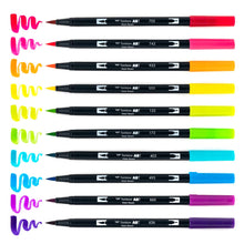 Load image into Gallery viewer, Tombow ABT Dual Brush 10 Colour Set Bright bullet journal highlighter