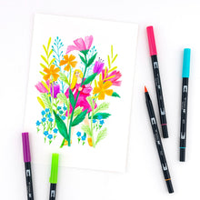 Load image into Gallery viewer, Tombow ABT Dual Brush 10 Colour Set Bright bullet journal highlighter