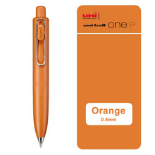 Load image into Gallery viewer, Uni-ball One P Gel Pen orange 0.5mm Black Ink everyday writing gel pens