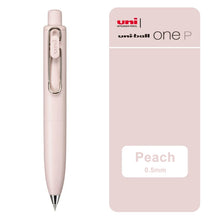 Load image into Gallery viewer, Uni-ball One P Gel Pen peach 0.5mm Black Ink everyday writing gel pens