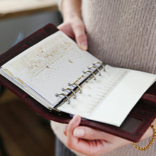 Load image into Gallery viewer, A6 Loose Leaf Ruler Divider 3 pcs soft plastic gilded