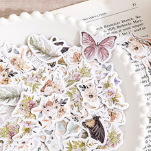 Load image into Gallery viewer, butterfly-and-flower-sticker-46pcs bullet journal scrapbook stickers