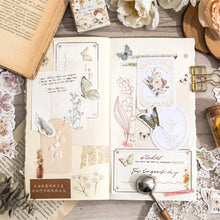 Load image into Gallery viewer, butterfly-and-flower-sticker-46pcs bullet journal scrapbook stickers