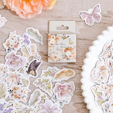 Load image into Gallery viewer, butterfly-and-flower-sticker-46pcs bullet journal scrapbook stickers