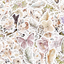 Load image into Gallery viewer, butterfly-and-flower-sticker-46pcs bullet journal scrapbook stickers