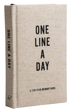 Load image into Gallery viewer, one line a day some lines a day 5 year journal memory book baby's memory