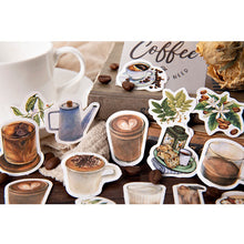 Load image into Gallery viewer, coffee-sticker-46pcs bullet journal scrapbook stickers creative journaling