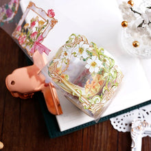 Load image into Gallery viewer, PET Tape Flower Window bujo sticker scrapbook planner washi tape