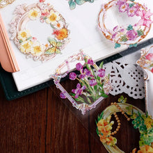Load image into Gallery viewer, PET Tape Flower Window bujo sticker scrapbook planner washi tape