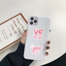 Load image into Gallery viewer, Pink Bow Sticker 100 Pcs Coquette Bow Stickers aesthetic lifestyle bullet journal scrapbook planner stickers journal decoration laptop stickers suitcase luggage stickers