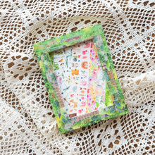 Load image into Gallery viewer, Washi Tape spring flowers and animals green 10 pack Bullet Journal Decoration Scrapbooking creative journaling