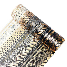 Load image into Gallery viewer, Washi Tape black gold white gilded tapes Bullet Journal Decoration Scrapbooking 20 pack creative journaling