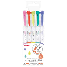 Load image into Gallery viewer, zebra mildliner brush pens orange pack bullet journal highlighterzebra mildliner brush pens orange pack bullet journal highlighter