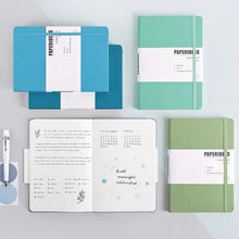 Load image into Gallery viewer, PAPERIDEAS Bullet Journal A5 Dotted Notebook Numbered Pages combo