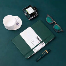 Load image into Gallery viewer, PAPERIDEAS Bullet Journal A5 Dotted Notebook Numbered Pages Pine Christmas Green