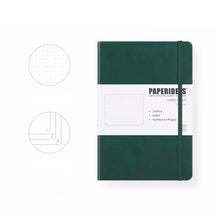 Load image into Gallery viewer, PAPERIDEAS Bullet Journal A5 Dotted Notebook Numbered Pages Pine Green