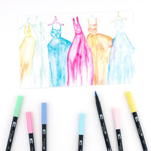 Load image into Gallery viewer, Tombow ABT Dual Brush Pen 10 Color Set Pastel new bullet journal pens markers