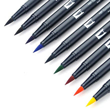 Load image into Gallery viewer, Tombow ABT Dual Brush 10 Colour Set Primary bullet journal brush