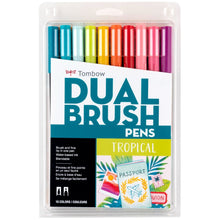 Load image into Gallery viewer, Tombow ABT Dual Brush 10 Colour Set Tropical