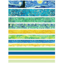 Load image into Gallery viewer, Washi Tape Van Gogh Impressionism Bullet Journal Decoration Scrapbooking Set of 12