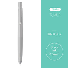 Load image into Gallery viewer, Zebra Blen Ballpoint Pen 0.5mm everyday writing grey body black ink