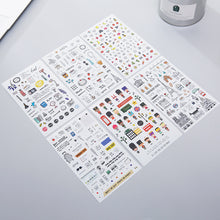 Load image into Gallery viewer, Doodle Stickers hobonichi tmmc bullet journal sticker 6 Sheets