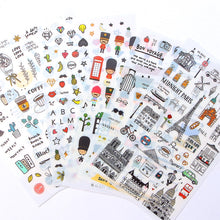 Load image into Gallery viewer, Doodle Stickers hobonichi tmmc bullet journal sticker 6 Sheets