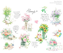 Load image into Gallery viewer, Flower Bouquet Stickers 16Pcs Bullet Journal Scrapbooking Stickers
