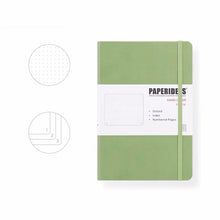 Load image into Gallery viewer, PAPERIDEAS Bullet Journal A5 Dotted Notebook Numbered Pages Avocado Green