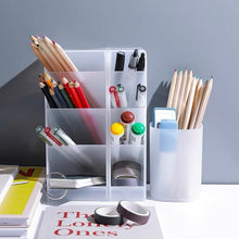 Load image into Gallery viewer, pen holder pen cup desk organiser black and white