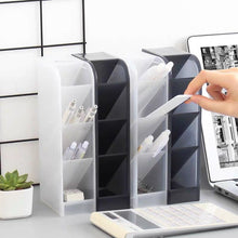 Load image into Gallery viewer, pen holder pen cup desk organiser black and white