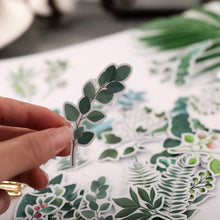 Load image into Gallery viewer, Green Plant Stickers 50Pcs bullet journal scrapbooking decoration
