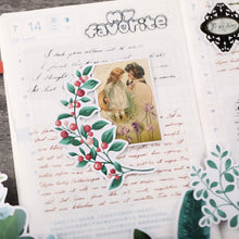 Load image into Gallery viewer, Green Plant Stickers 50Pcs bullet journal scrapbooking decoration